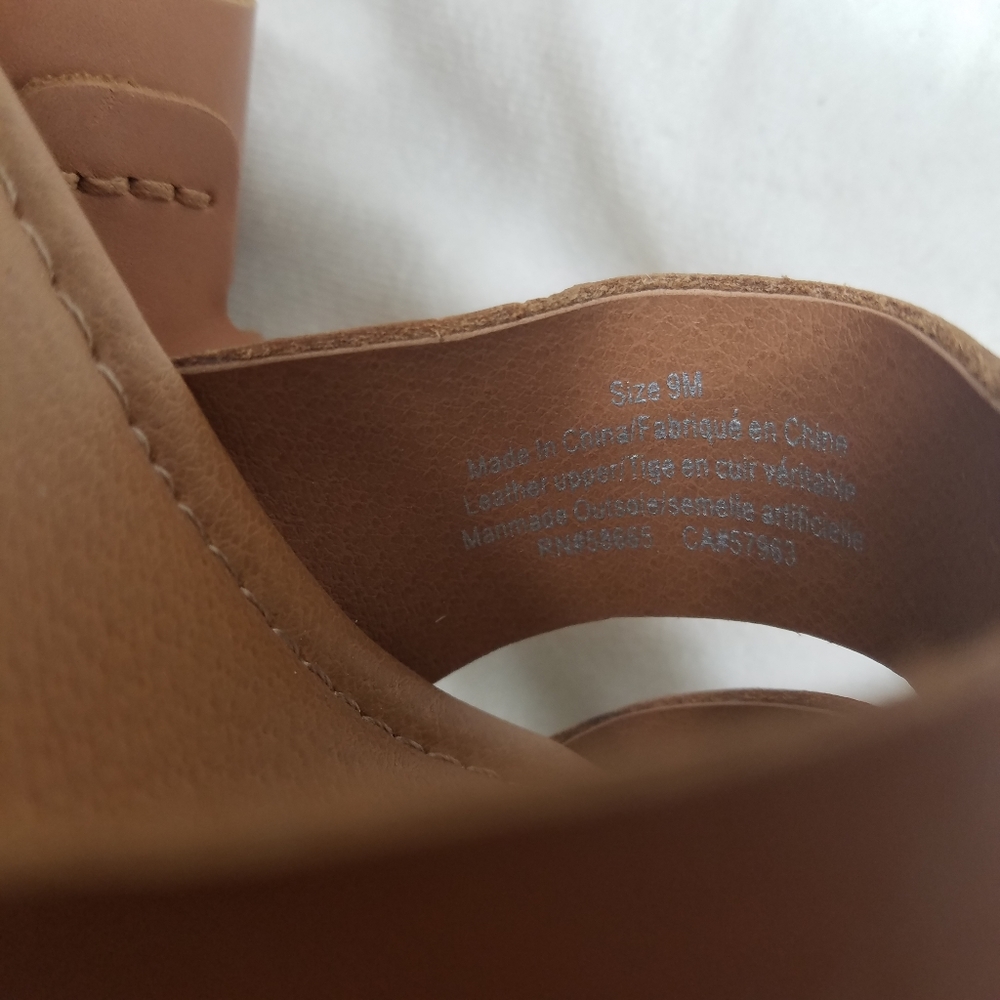 Treasure and Bond Brown Leather Sandals Size 9 - Picture 4 of 6
